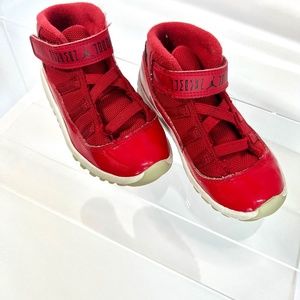 Red Jordan 11s (kids)